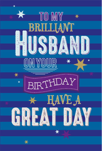 Picture of BRILLIANT HUSBAND BIRTHDAY CARD